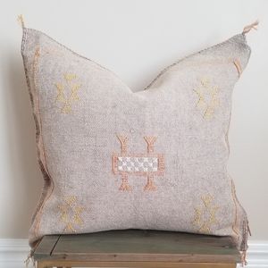 Cactus (Sabra) Silk Moroccan Pillow Cover